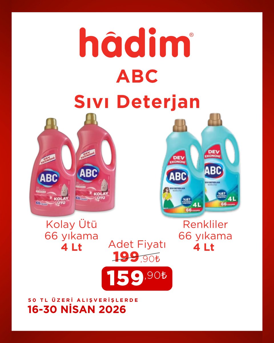 HadimAVM's tweet photo. 16 - 30 Nisan tarihleri arasındaki fırsatları kaçırmayın🎉
Keyifli alışverişler dileriz🛒

https://t.co/NnvXilrZwS https://t.co/dtAAG1w2ka