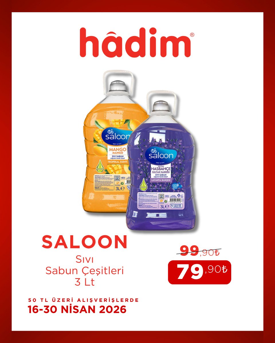 HadimAVM's tweet photo. 16 - 30 Nisan tarihleri arasındaki fırsatları kaçırmayın🎉
Keyifli alışverişler dileriz🛒

https://t.co/NnvXilrZwS https://t.co/dtAAG1w2ka