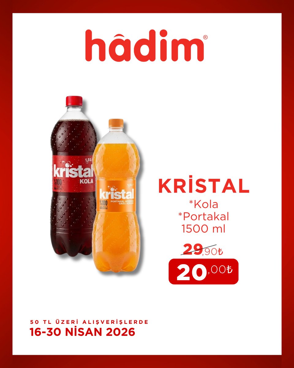 HadimAVM's tweet photo. 16 - 30 Nisan tarihleri arasındaki fırsatları kaçırmayın🎉
Keyifli alışverişler dileriz🛒

https://t.co/NnvXilrZwS https://t.co/UJDbTnVPTu