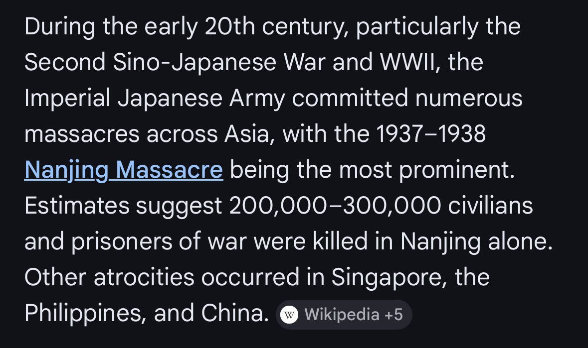 <a href="/7korobi___8oki/">カミツレ</a> “Fearing black people”

My bro black people didn’t drop 2 nukes on you or go around committing mass massacres across Asia 

If anything black should fear you