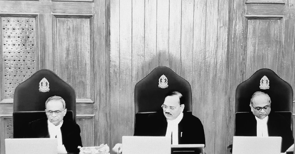 barandbench's tweet image. Plea by Ajay Goel seeks some action or restrictions against an individual who does not vote in #elections

CJI Surya Kant: If we accept this then my brother Justice Bagchi has to go to west Bengal and vote though it's a working day 

Justice Bagchi: judicial work is also