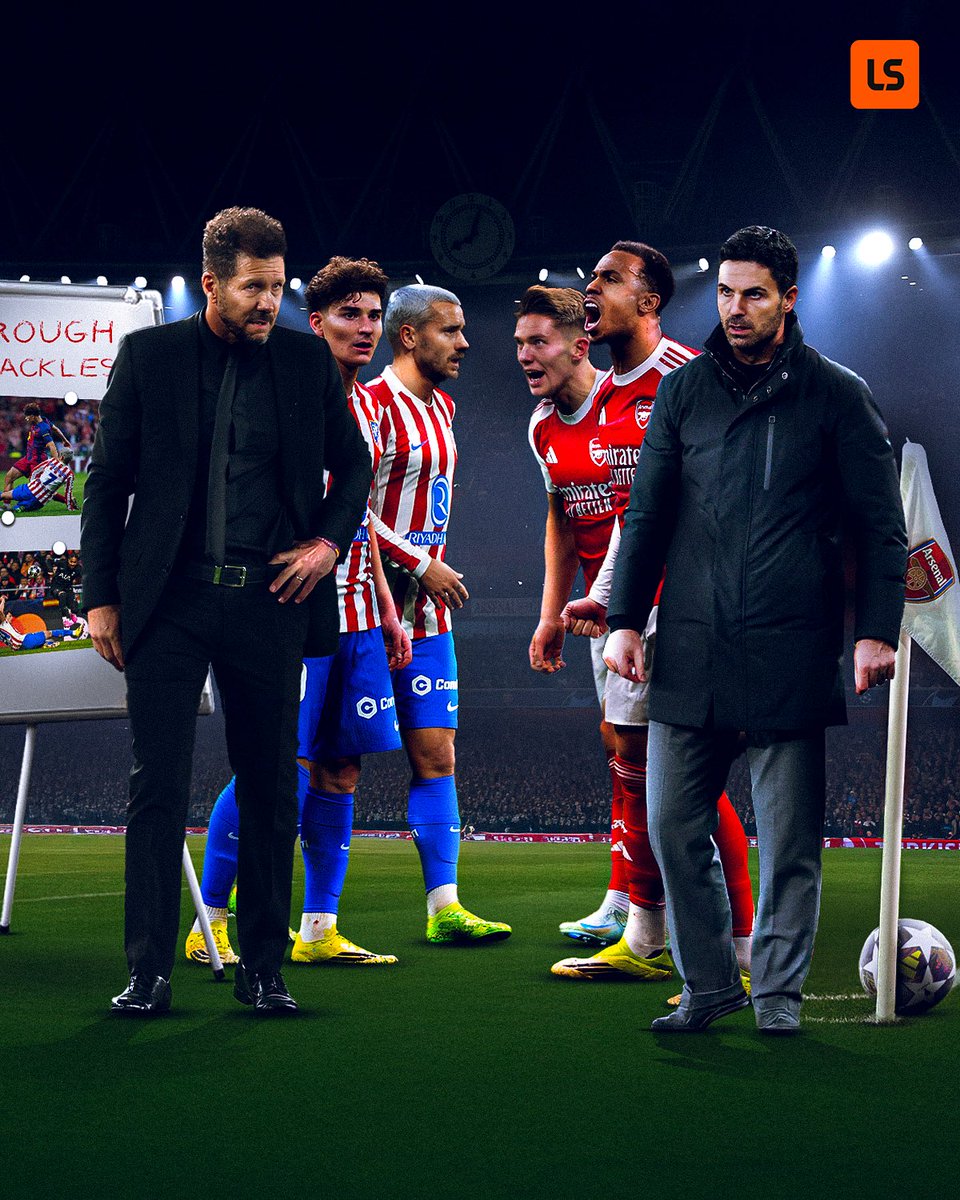 Mikel Arteta will face Diego Simeone for a place in the Champions League final in May 👀

Battle of the dark arts 🎭 🔥