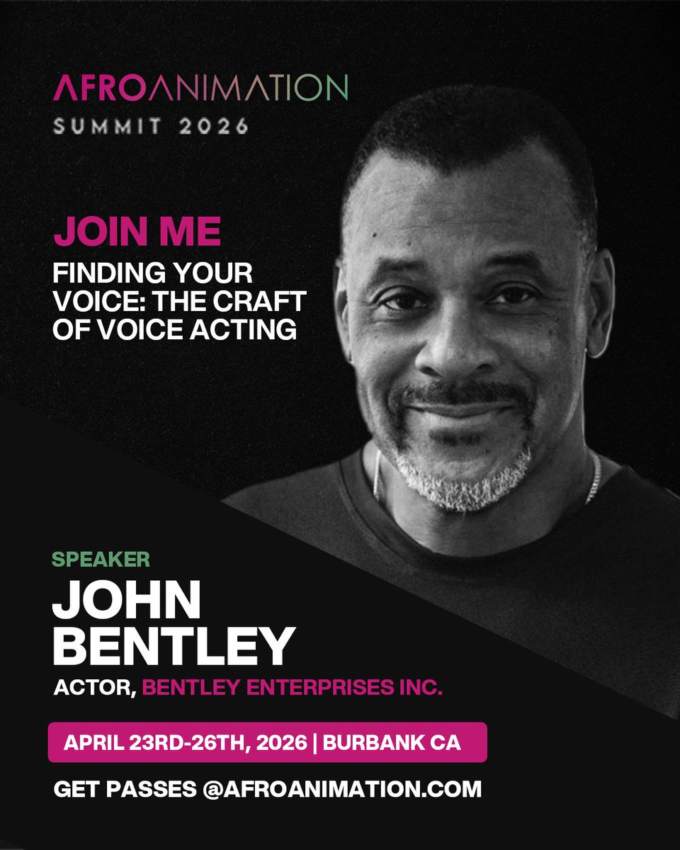 April 25th, 10am-11am! See you there!

@moonlitewolfpro  @afroanimationsummit