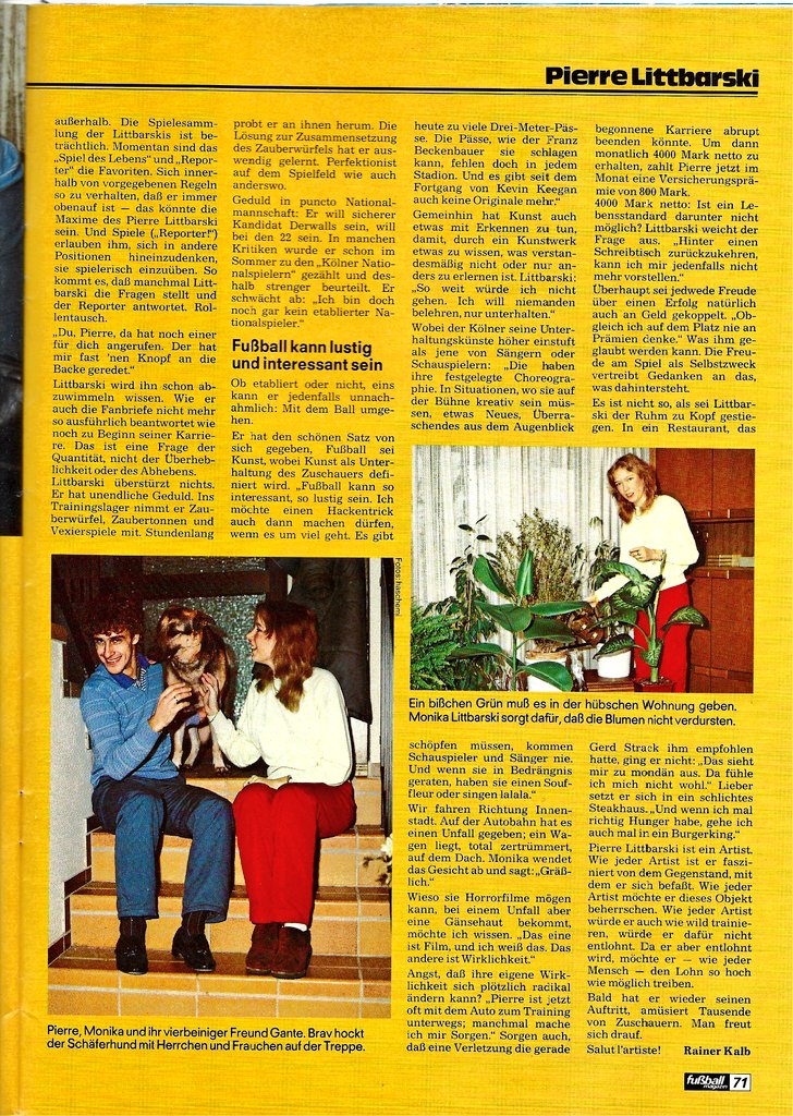 kicker_fuma's tweet image. "Pierre Littbarski - Ich hab' noch einen Koffer in Berlin"

(Aus: Fuma Januar/Februar 1982)

#littbarski #effzeh #jef #racingparis #dfb #italia90 #botd #happybirthday