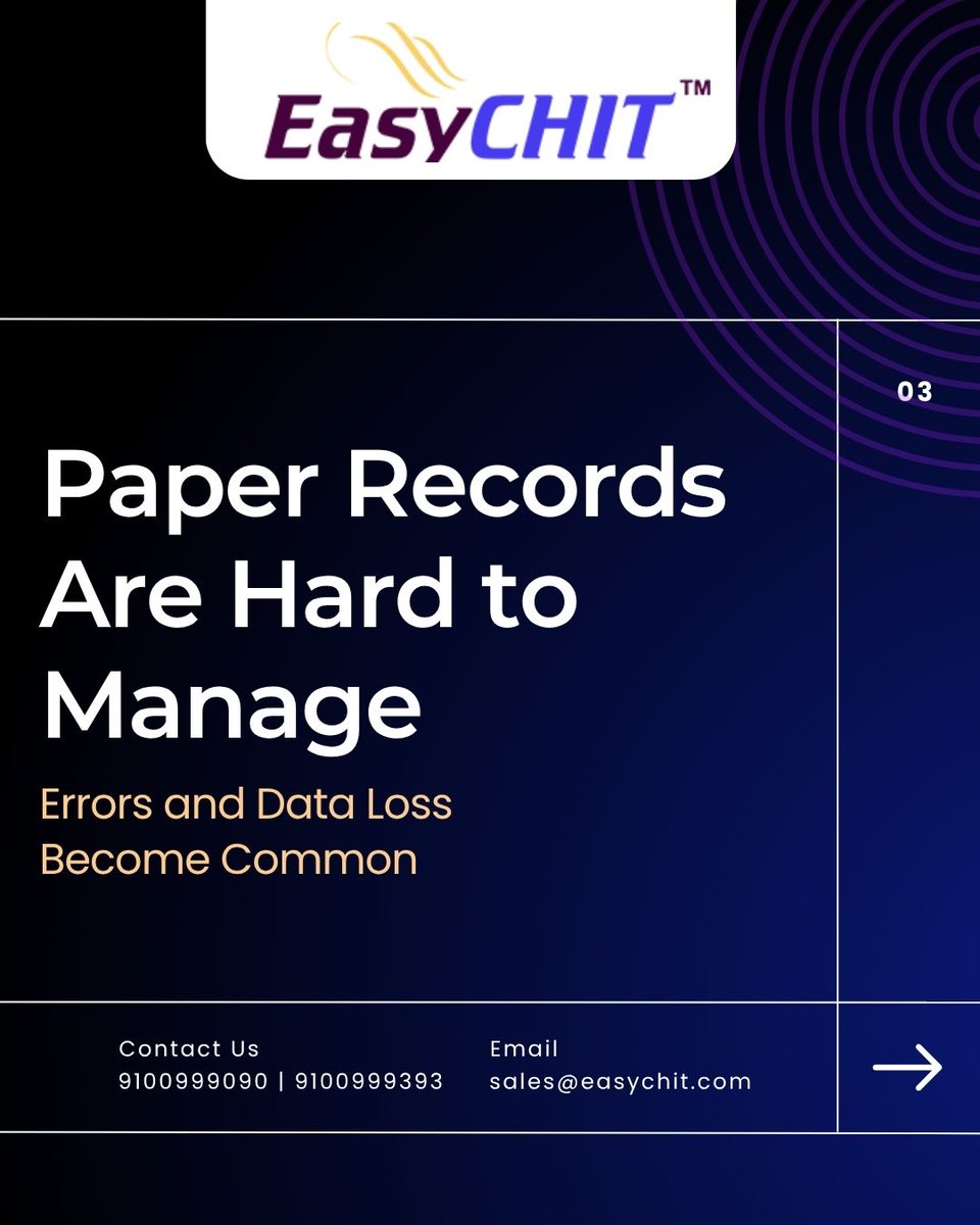 EasyChit's tweet photo. Still relying on outdated systems for your chit fund business?

Manual work, endless paperwork, and lack of real-time data can quietly hold your growth back.

🌐 https://t.co/migwy1st7L
📞 91009 99090, 91009 99383

#EasyChit #ChitFundSolutions #BusinessUpgrade #DigitalShift https://t.co/ADBYQWzfXb
