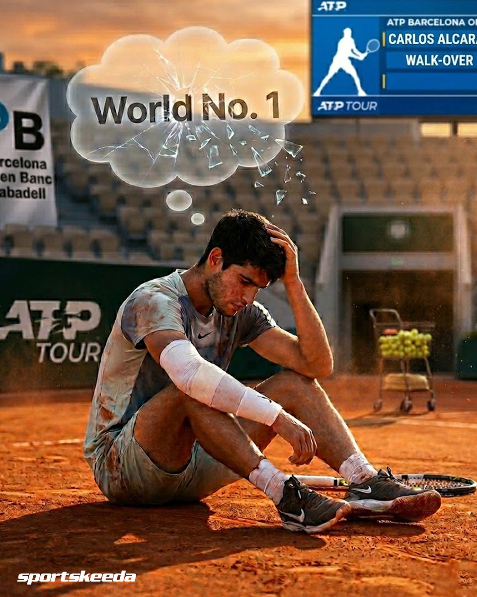 SK__Tennis's tweet image. Is Carlos Alcaraz’s World No. 1 dream slipping away, or will Madrid spark the comeback? 👀🔥

#skt #carlosalcaraz