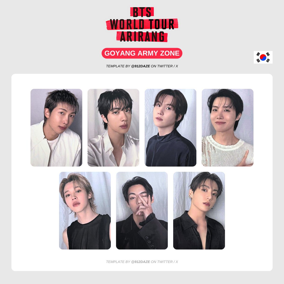 ic wts lfb ph

bts world tour arirang in goyang army zone pc

— ₱4k set / ₱650 ea tingi (prio namseok taker)
— onhand; template by 912daze for reference only
— all must be taken to proceed
— rfs: dupe; my friend gave me the same pc for free 🥹

reply mine or dm me to claim