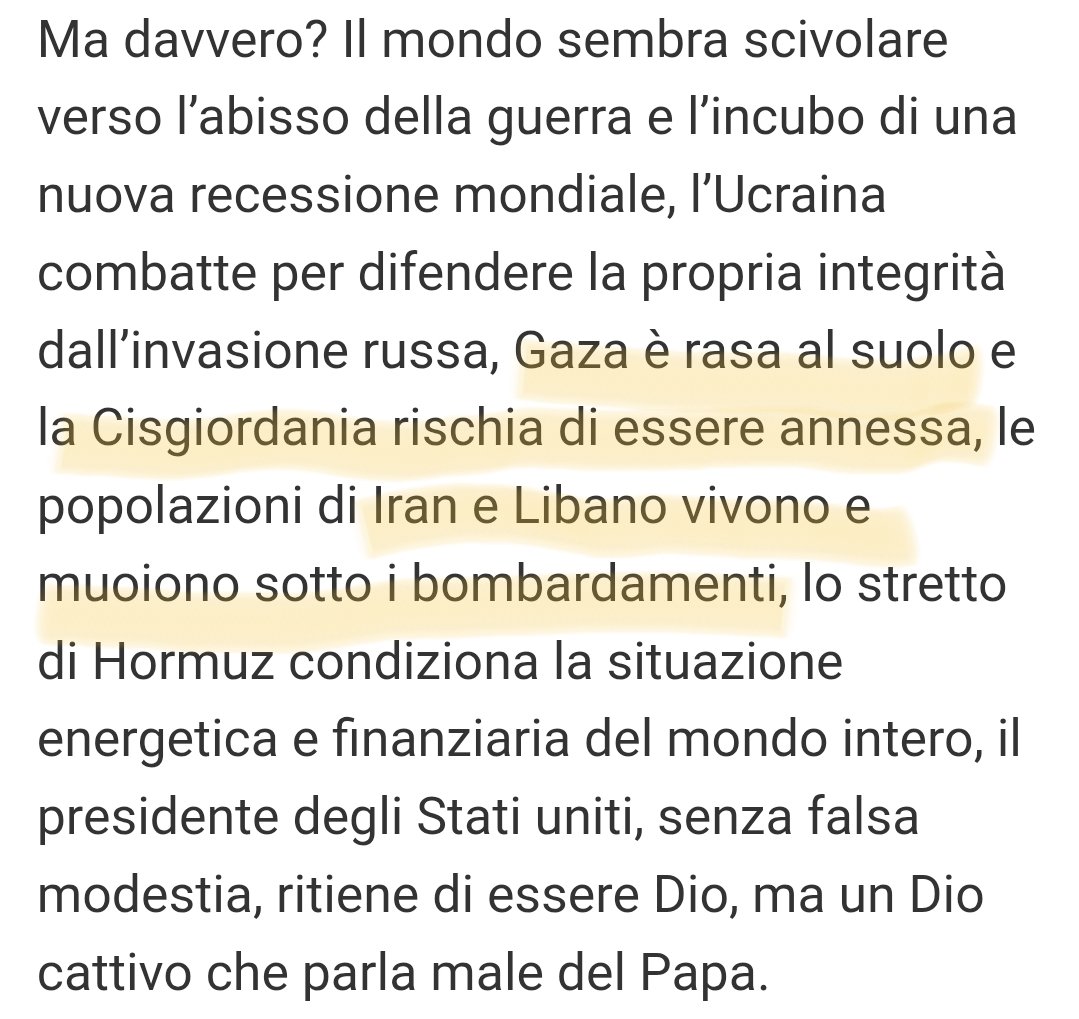 a____capo's tweet photo. #Corriere, editoriale di #Veltroni, parla di un mondo in fiamme senza citare #Netanyahu o #Israele.
#Gaza rasa al suolo, da chi?
#Cisgiordania rischia di essere annessa, da chi? 
#Iran e #Libano muoiono sotto i bombardamenti, di chi?
Non ce la fanno e ci dicono pure come pensare. https://t.co/S5KhvwIGn1