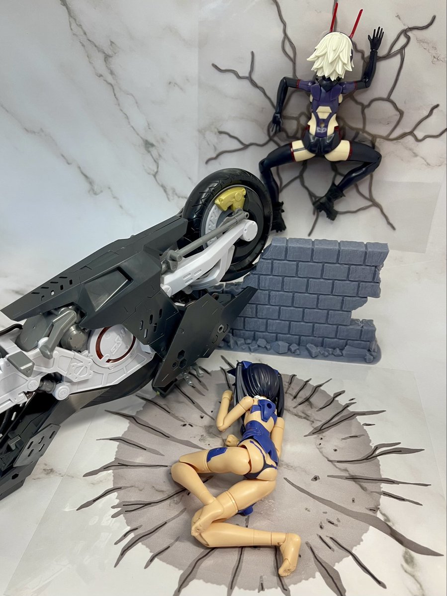 The aftermath of the motorcycle ride.