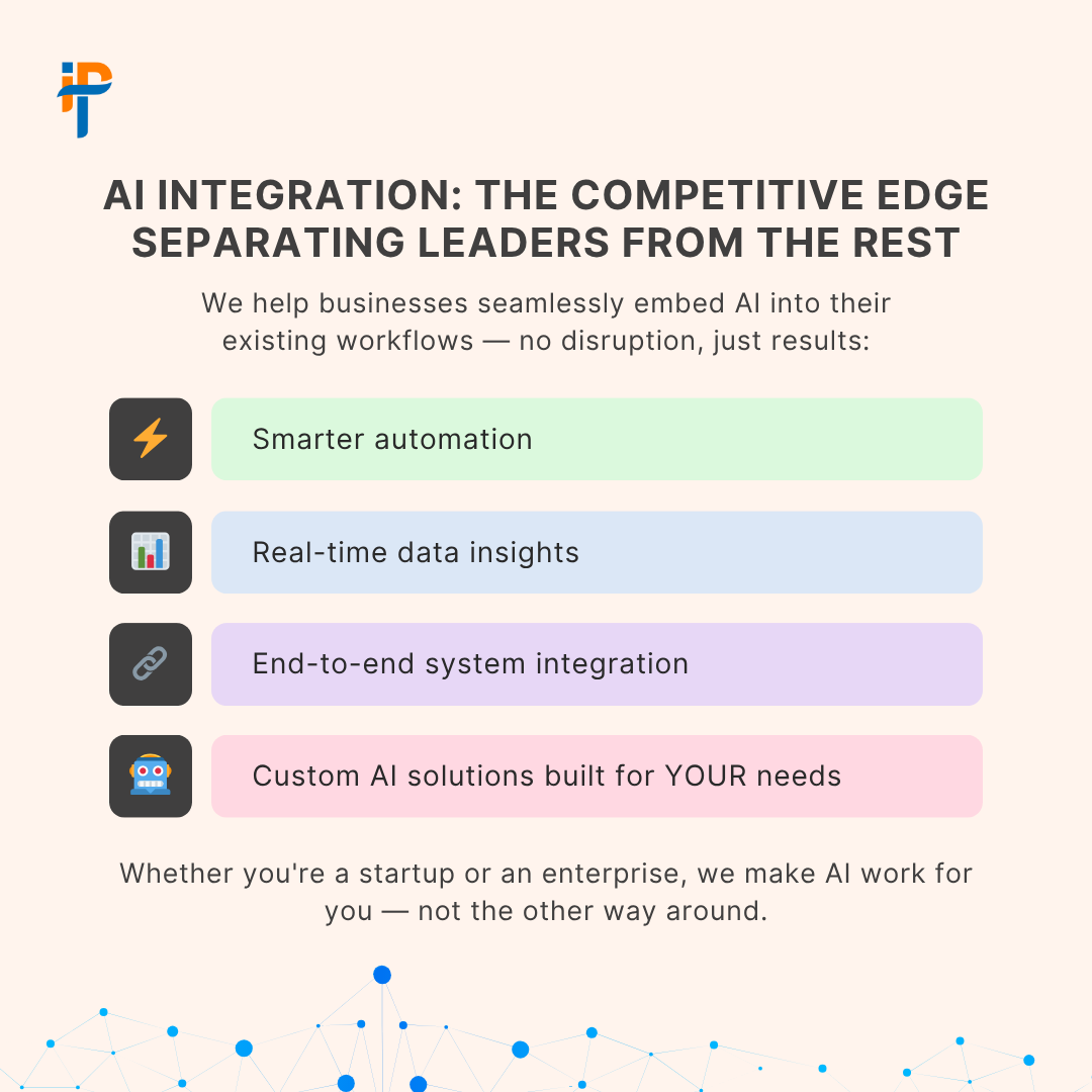 iphtechnologies's tweet image. 💬 Ready to transform the way you work?
Drop a comment or DM us to get started.

#AIIntegration #ArtificialIntelligence #BusinessAutomation #TechInnovation #DigitalTransformation #AIForBusiness #FutureOfWork
