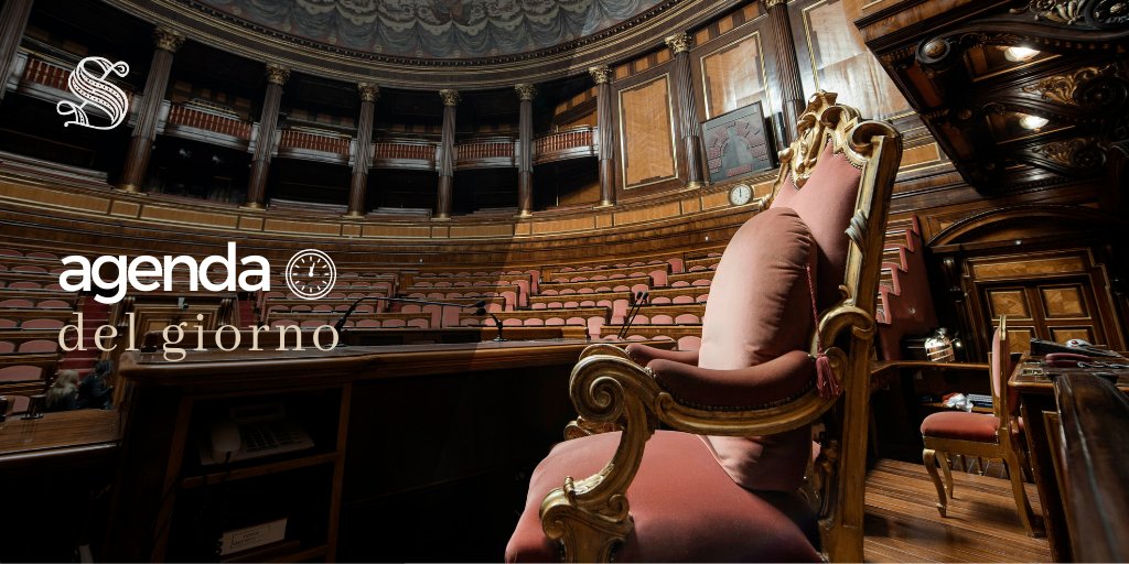 SenatoStampa's tweet image. #LavoriParlamentari oggi in #Senato
📌 In Aula ore 10 - Seduta n. 410 senato.it/lavori/assembl…
📺 Diretta webtv.senato.it/webtv/assemble…
📌 Nelle Commissioni
🗓️ Agenda senato.it/lavori/agenda-…
📺 #SenatoTV webtv.senato.it/webtv