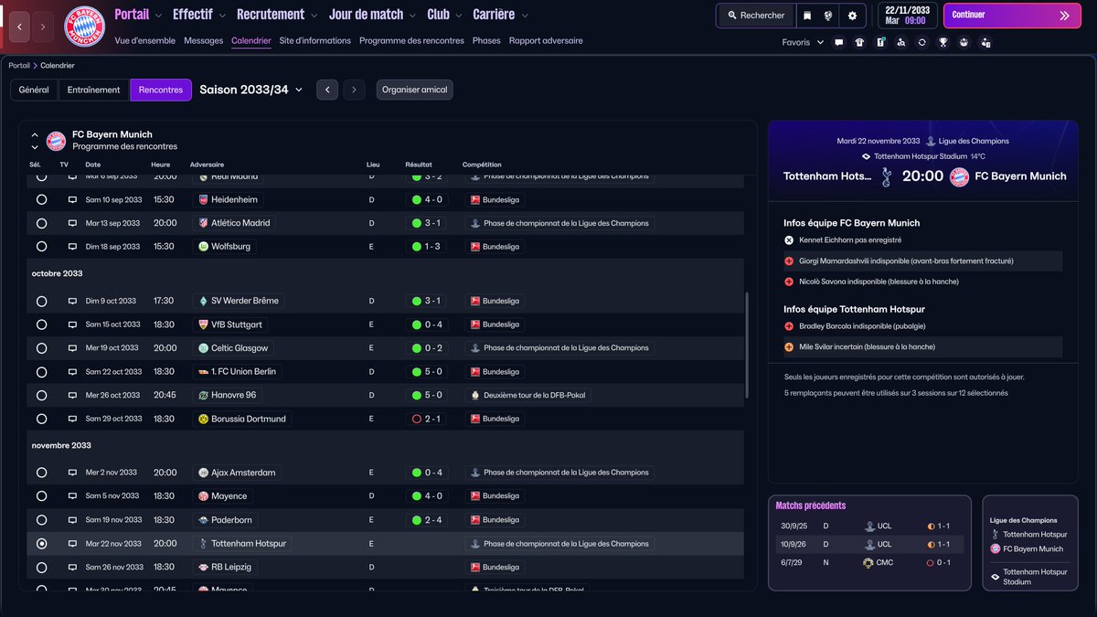 C'est le #MorningBraco ⏰

[S9] #EuropeTour 🇪🇺

<a href="/FCBayern/">FC Bayern München</a> a des dettes, à nous de travailler sportivement et financièrement pour trouver l'équilibre 😇

📺twitch.tv/bracodu88

De bonne heure et de bonne humeur ☕️

#FM26 #FootballManager