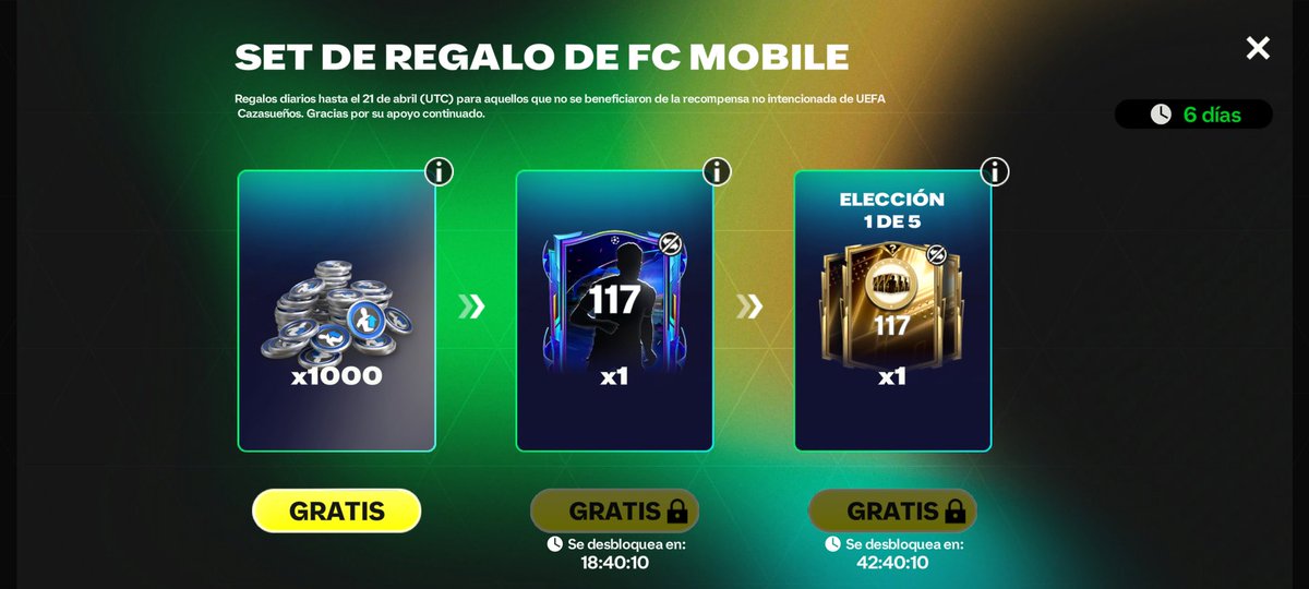 KARLOSZD's tweet photo. Ya están las recompensas por compensación @tutiofifa @purefootball_x @EASFCMOBILE https://t.co/YFB0ERGJx8