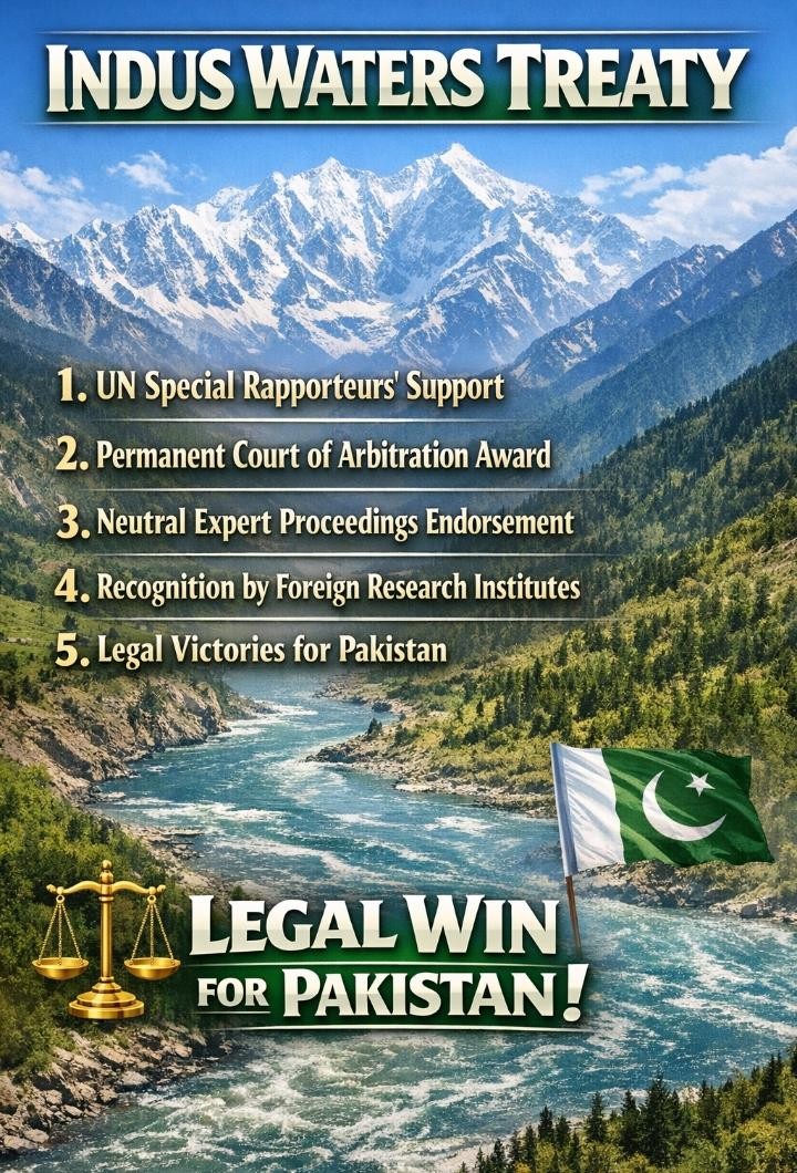 Hareem_heree's tweet image. Recognition by impartial authorities and focus from UN Special Rapporteurs lift the IWT conflict above bilateral issues into the wider field of law and rights. Pakistan’s steady legal stance stands in stark contrast to India’s quiet evasion. #UN #WaterJustice