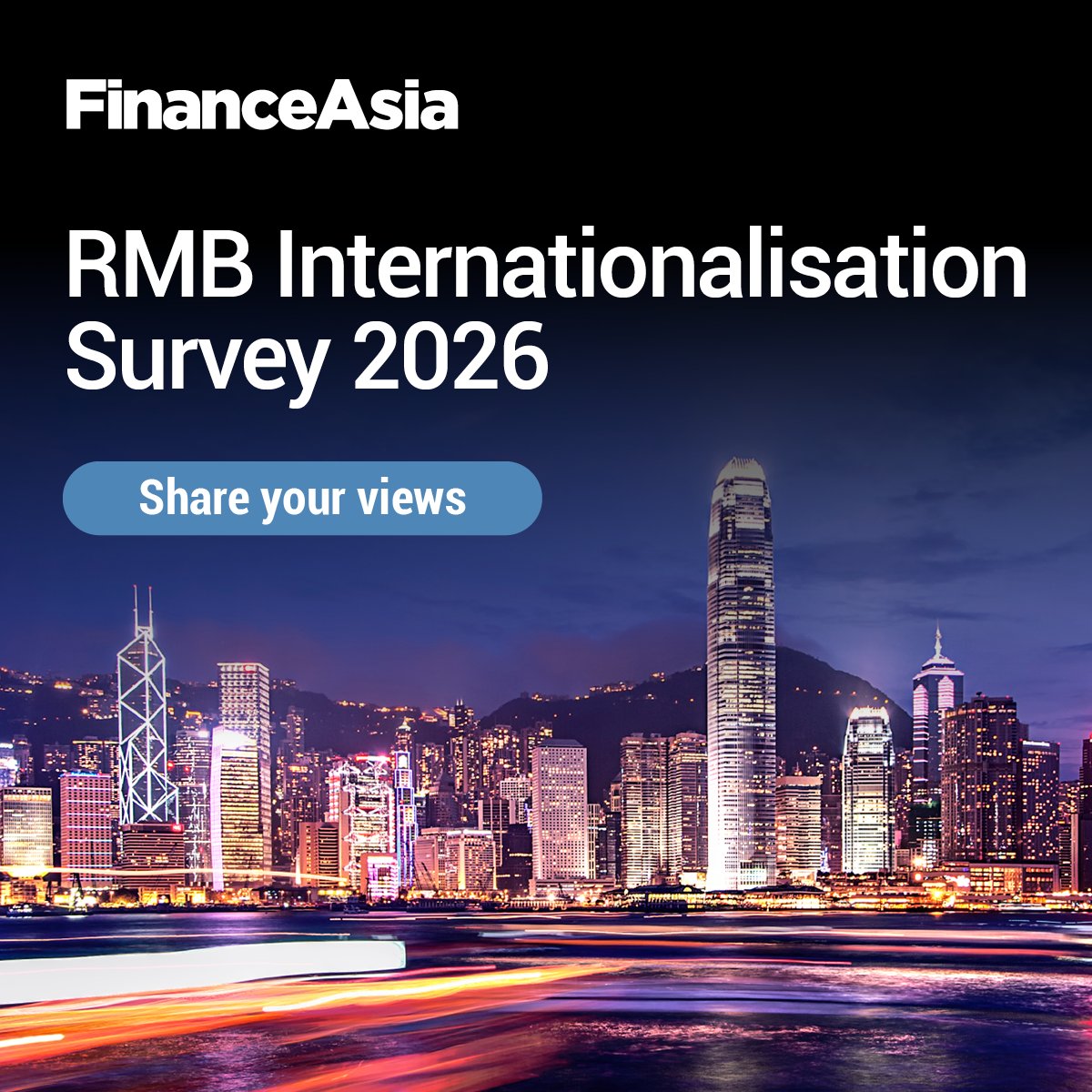 FinanceAsia's tweet photo. Take part in our RMB Internationalisation Survey 2026, and be the first in line to receive a report containing the aggregated findings and exclusive insights to help shape your strategy:  https://t.co/nS116c2BRI https://t.co/zpkg3BGjwZ