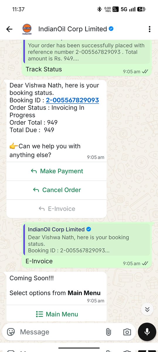 arpitdwivedi044's tweet photo. @IndianOilcl @MoPNG_eSeva @myogiadityanath
LPG refill booked 26-03-2026, still not delivered (till 16-04-2026).
Prev: 24-02-2026.
Long delay after booking. People forced to buy in black.
Consumer ID: 7500000091898070
Agency: Unnao Gas Service
Please act.
#LPG #Complaint https://t.co/1HjfQOTmOz