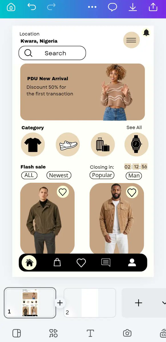 Morbless's tweet image. DAY 10/10 DESIGN CHALLENGE 🎉

From scratch to a full e-commerce mobile UI 🛒✨
Consistency really changes everything!
Built with: ✔️ Clean layout
✔️ Flash sale + countdown ⏳
✔️ Smooth navigation
✔️ Wishlist feature ❤️

This is just the beginning 🚀
#UIUX #DesignChallenge #Day10
