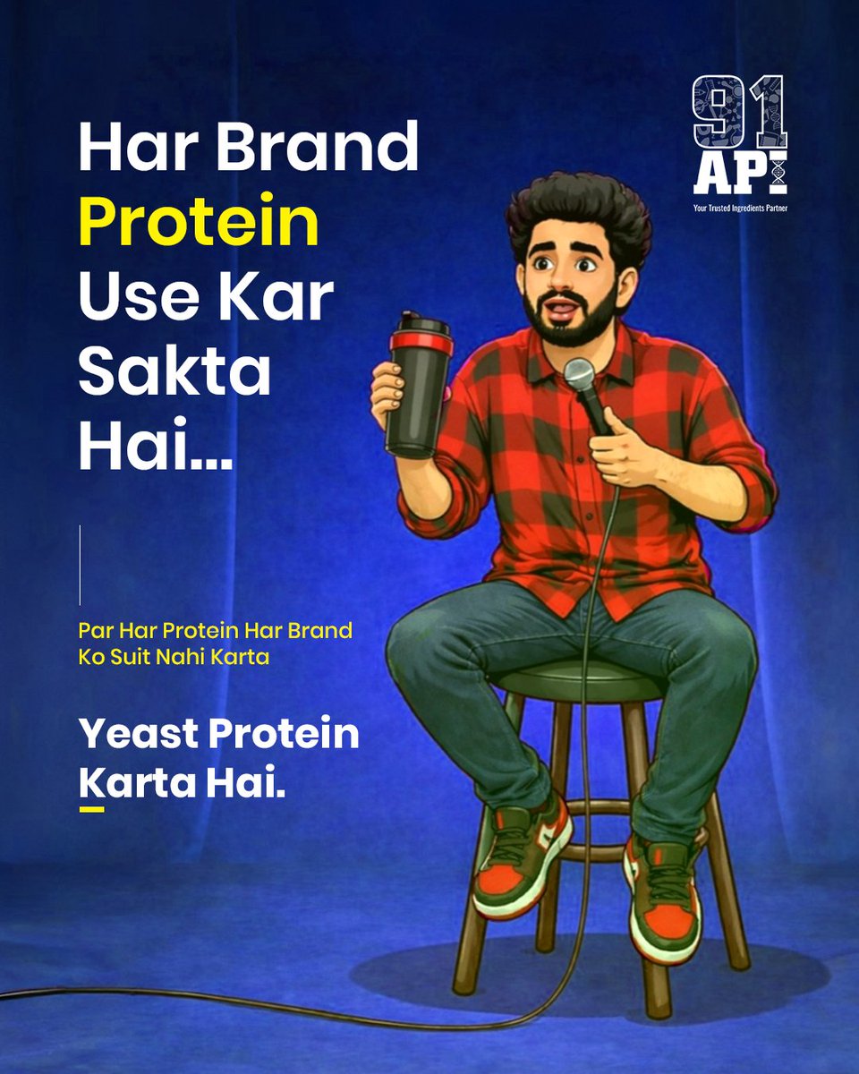 the91Api's tweet image. Every brand be like: Our protein is the best.

Meanwhile the product: Bro… this ain’t even working for me.

Because here’s the truth —
adding protein ≠ choosing the right protein.

No hype. No drama.
Just works.

#YeastProtein #RelatableContent #FoodTech #ProteinTruth #91API