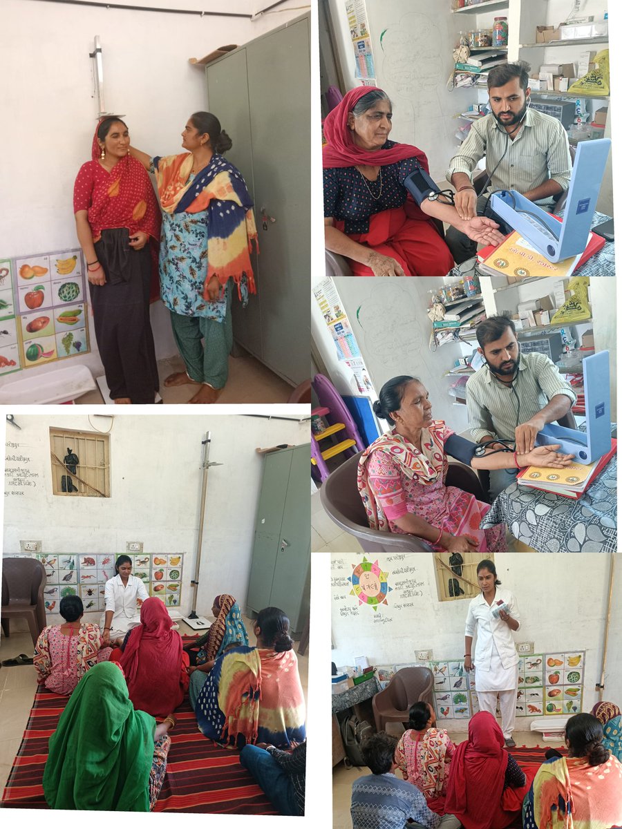 આજે રોજ કાનાકપાર માડી ના સેજા ના ગામ માડી મા આયુષ્માન આરોગ્ય શિબિર નું આયોજન કરવામાં આવ્યું જેમાં નીચે મુજબ કામગીરી થાય.
- ncd screening above30+
-Weight, height and bmi 
-wellness activity 
-Poshan mash celebration 
-also focus group discussion on anc and pnc care. <a href="/CDHO_Dwarka/">CDHO Devbhumi Dwarka</a>