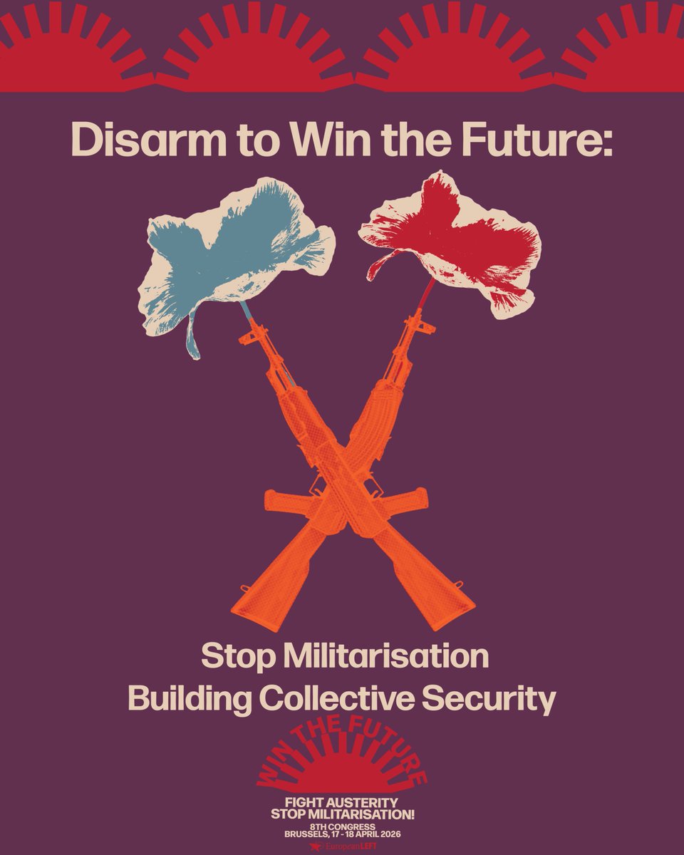 In just a few days, the European Left gathers in Brussels 🇪🇺

At a time of crisis and rising inequality, we come together to fight for:
🕊 Peace
✊ Social justice
🗳 Democracy

A different future is possible.
#ELCongress #WinTheFuture