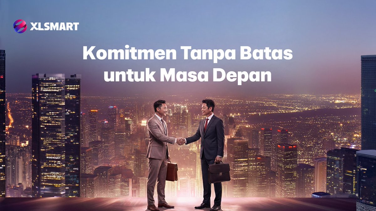 XLSMART's tweet photo. Dengan fokus pada inovasi dan kolaborasi berkelanjutan, XLSMART melangkah terdepan, mewujudkan konektivitas tanpa batas untuk masa depan yang lebih terhubung, inklusif, dan berdaya saing. #XLSMARTDAY #XLSMARTPertama #BersamaMelajuTanpaBatas https://t.co/ZzJfXBfJQy
