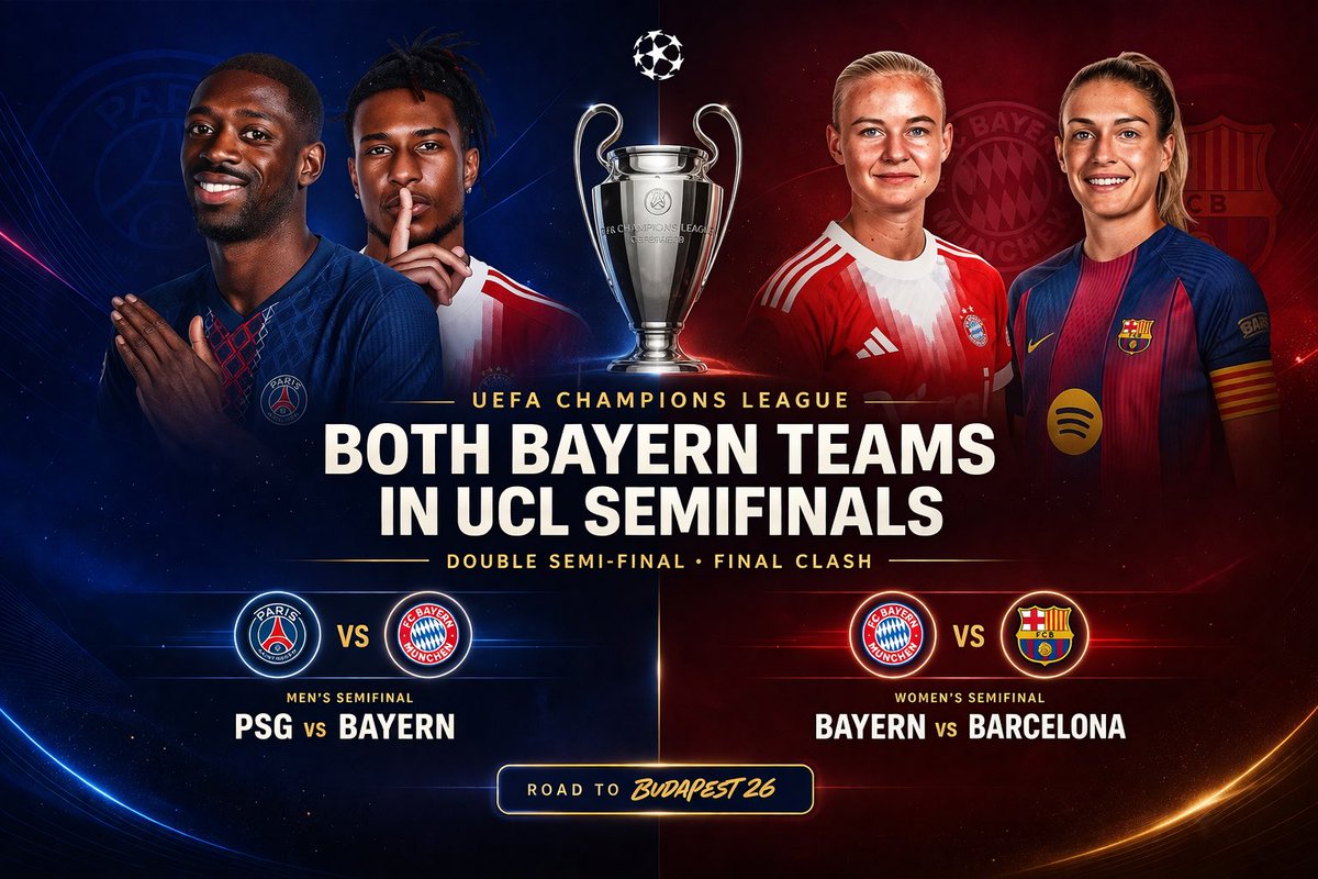 MunchenXtra's tweet image. 🚨There is a chance that Bayern can bring 2 Champions League cups to Munich! 🤯

#bayernfrauen #barcelonafemeni #bayern