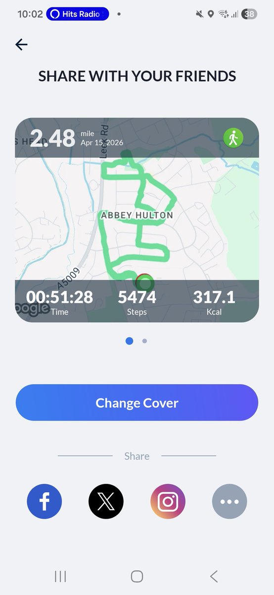 lacey_lou2711's tweet image. First morning walk... trying lose a bit of weight and clear my head #steptracker #firsttimer #kcal #positivethinking #mindful #mentalhealthmatters