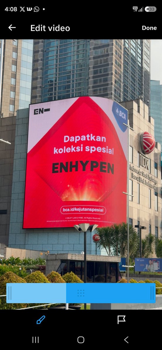 It takes more than a year to convince the biggest bank in Indonesia to do their first KPOP project, and eventually we made it. Now you are seeing BCA is embracing ENHYPEN with all its hearts 🥰