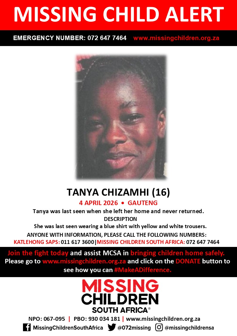 Missing Children SA tweet media