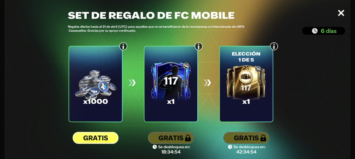 HDWolvie's tweet photo. Ya tenemos disponible la compensación por el bug de los 200 boletos. #FCMOBILE https://t.co/E7hidq5g16