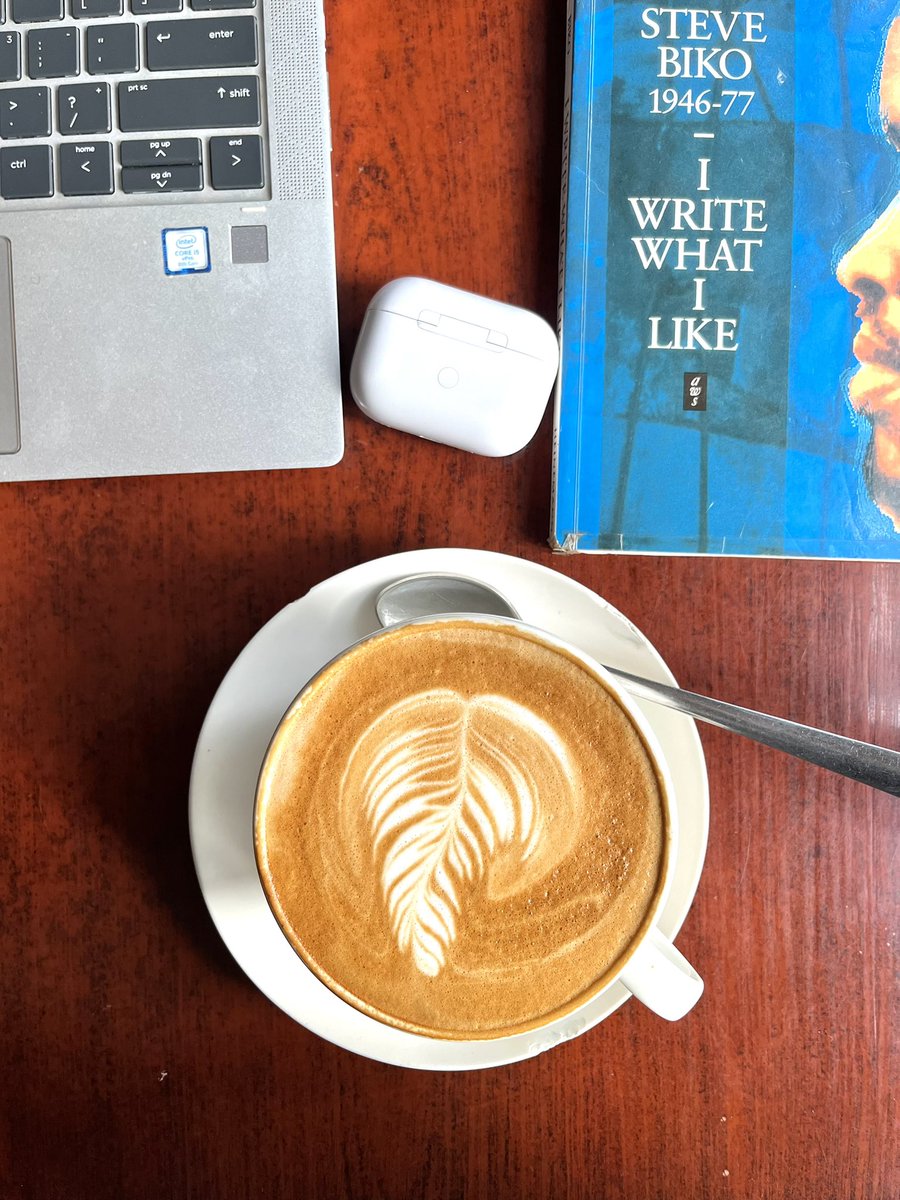 kilimanjarojm's tweet photo. Admin is up very early today. Cappuccino in hand, City still waking, my mind fully awake. I am reading I write what I like by Steve Biko.

Just a reminder that Steve died at the age of 30 in a prison cell as a result of severe beatings during interrogations and medical neglect. He spoke of black consciousness in a manner that did not sit well with those in power. 

What is your current favorite book?