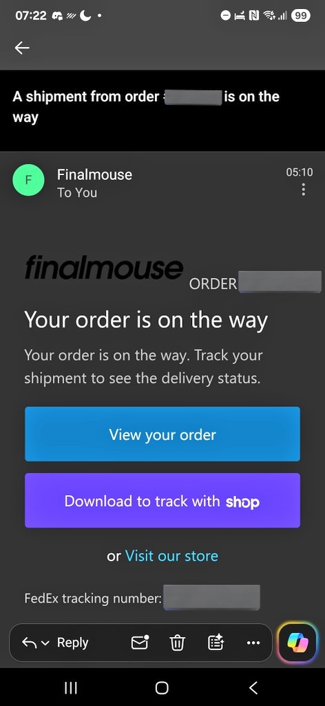 TheRealAbdur's tweet photo. Oh my days, finally this keyboard I bought in JANUARY 2025 is on it's way 🥲 @finalmouse now I'm going to have to upgrade the whole PC setup 😭 https://t.co/Ob7R86Mkab