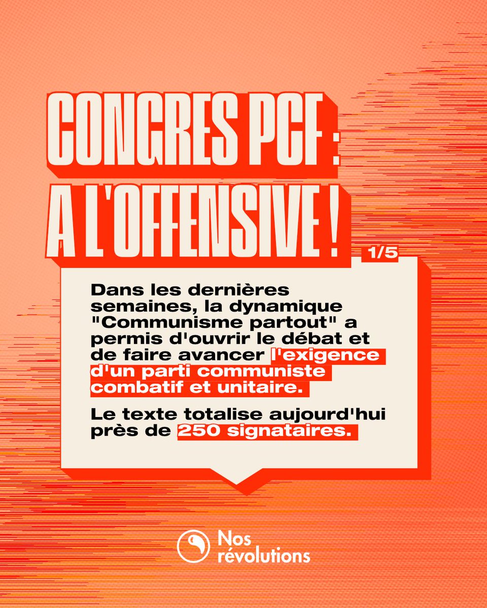 nos_revolutions's tweet photo. Nous nous regroupons autour d'un texte commun. Son titre : "Pour battre l'extrême-droite et ouvrir l'espoir, Communistes à l'offensive". Découvrez le texte ici : https://t.co/wgdDSamCKY ⤵️ https://t.co/pibKnd2jds
