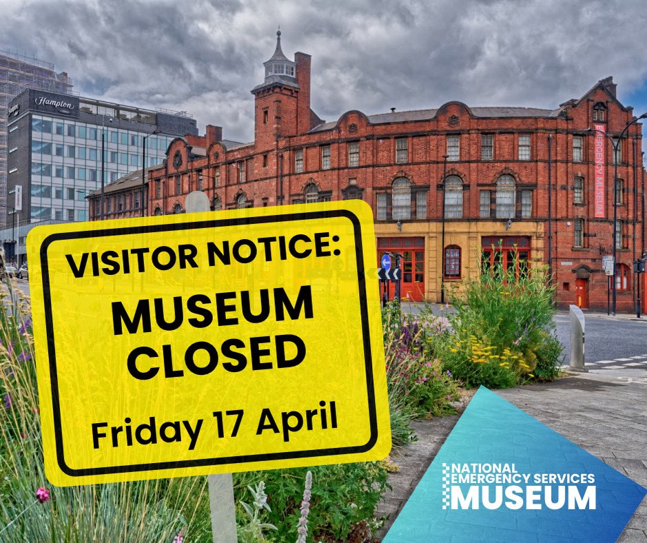 NESMUSEUM's tweet photo. Please note:

The museum will be closed tomorrow (Friday 17 April).

Our Steampunk Weekend event has also been cancelled.

We’ll be open again as normal after this. https://t.co/xCMNCDSPzb