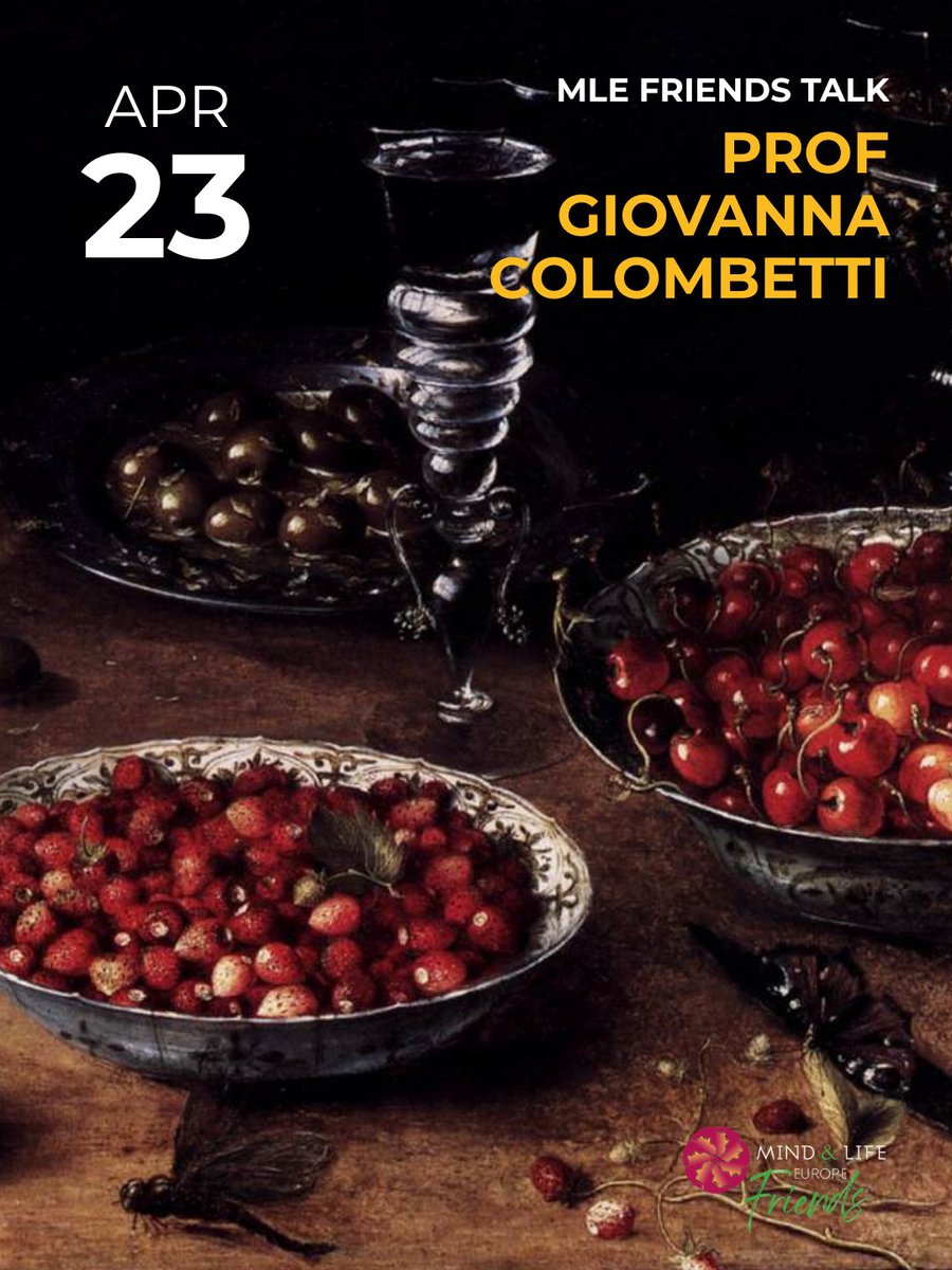 MindandLifeEU's tweet photo. Join us for our next instalment of the MLE Friends series with Prof Giovanna Colombetti, a leading thinker in enactive and embodied approaches to cognition.

👉 Learn more and register now: https://t.co/No9S090ZKy 
 
📷 Osias Beert. Still Life with Cherries in China Bowls. 1608 https://t.co/G3Ome38m2U