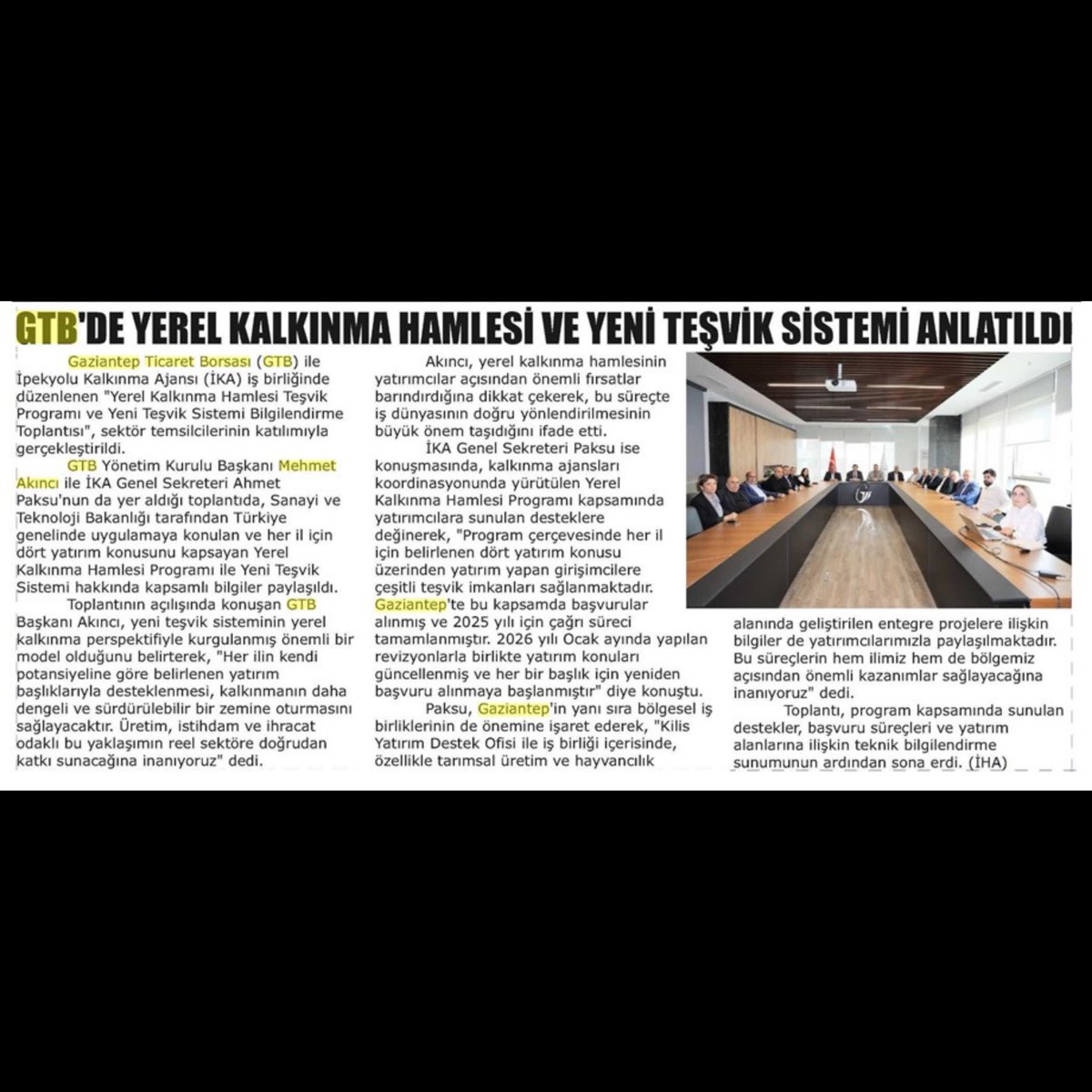 Gaziantep Ticaret Borsası tweet media