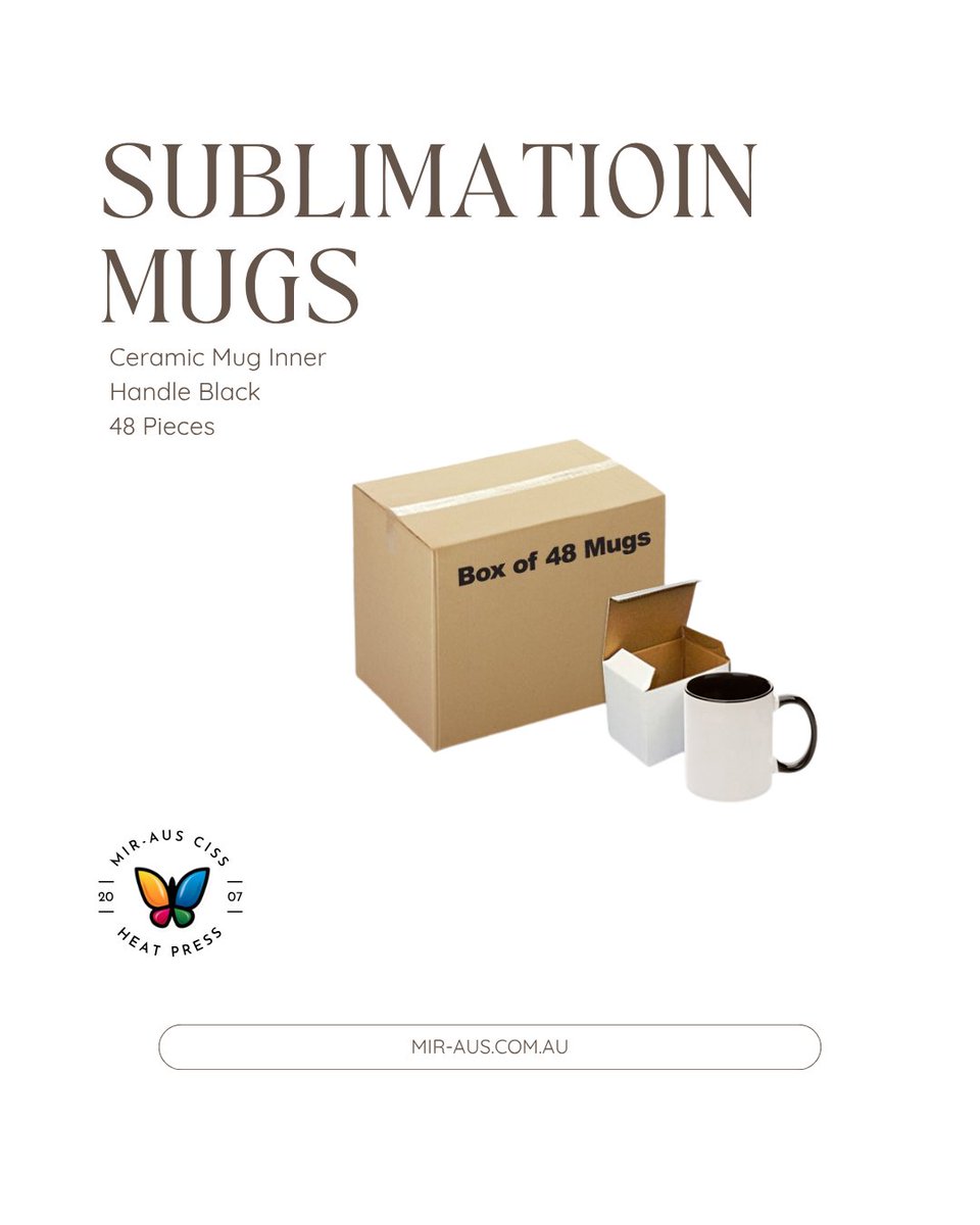 InkSupplySystem's tweet image. Ceramic Mug Inner Handle Black 48 pieces

continuousinksupplysystem.com.au/en/sublimation…

#sublimation #mugs #mir-aus #dtfcustomprint #sydney