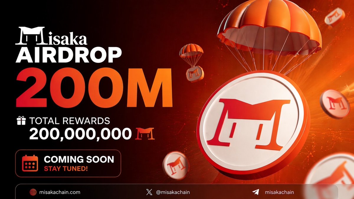 misakanews's tweet photo. Massive airdrop coming https://t.co/sjltYO8gMs
