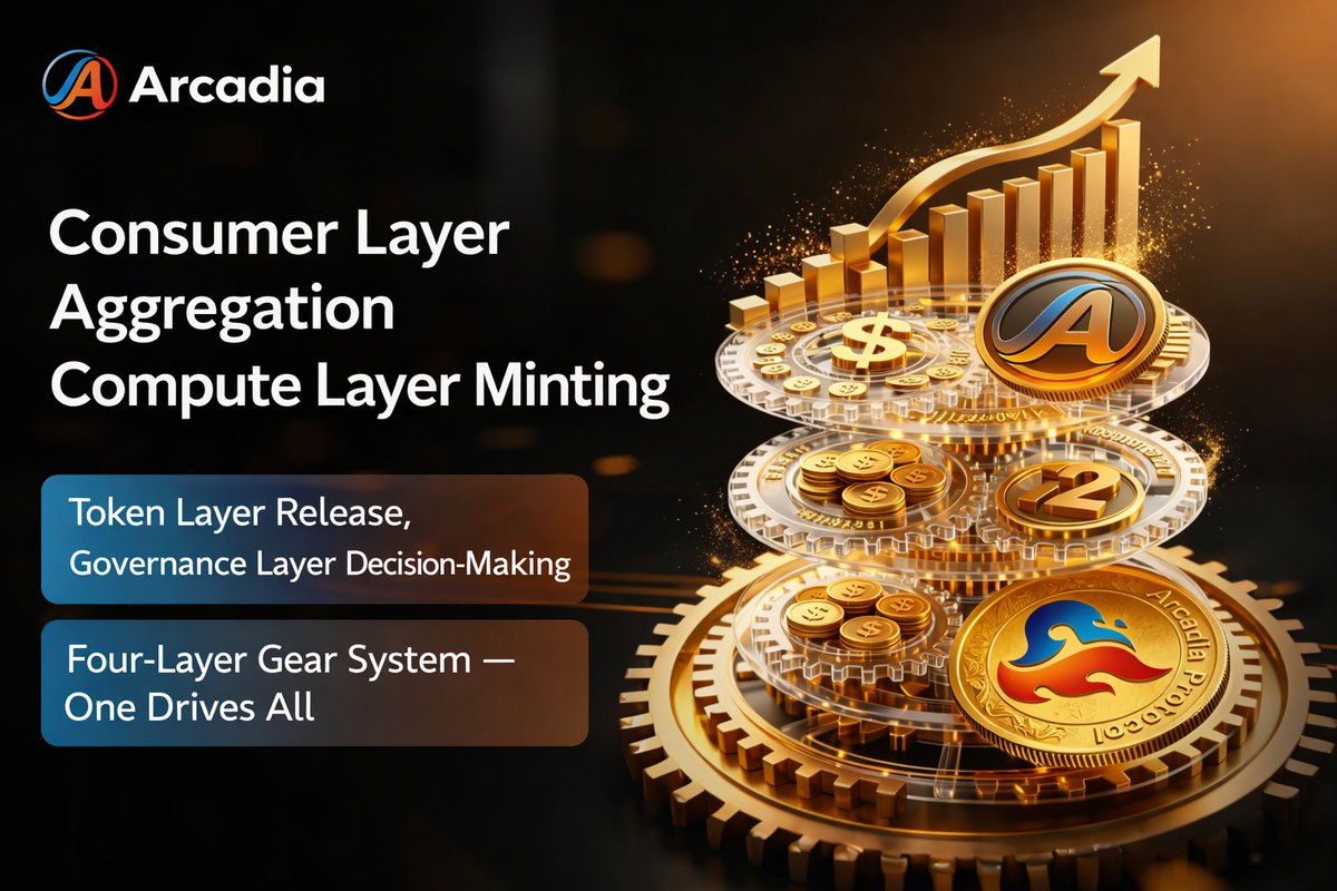 Arcadia_ENI's tweet photo. π Why is Arcadia hard to replicate?
4 interlocking layers: Consumer β Compute β Token β Governance ποΈ
Each layerβs output feeds the next β remove one and the engine stalls β‘
This isnβt just a diagram β itβs deployed protocol engineering.
#ArcadiaProtocol #DeFi4 #Web3 https://t.co/Bdr3FGukW3
