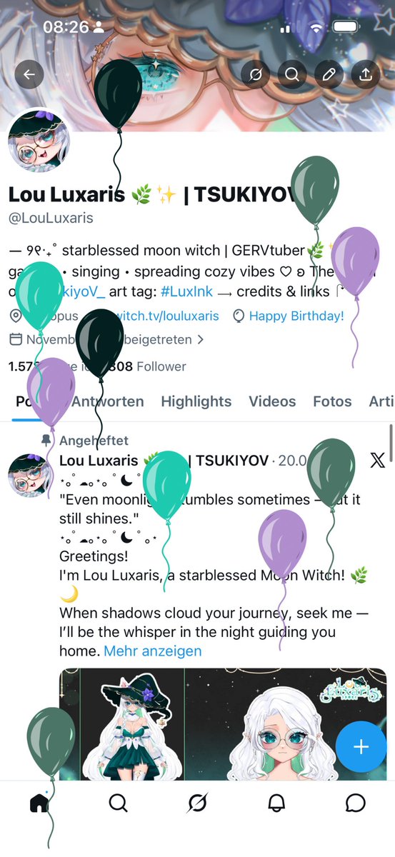 Lou Luxaris 🌿✨ | Starbound Moon Witch vTuber tweet media