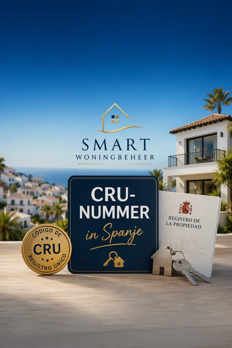 SWoningbeheer's tweet image. 🏡✨Wat is een CRU-nummer in Spanje? Dit moet je weten!🇪🇸🔑

Het is een officiële identificatiecode die wordt gebruikt in de vastgoedregistratie.

🔢Hoe ziet het eruit?

- Het bestaat meestal uit 14 cijfers
- Elk nummer is uniek voor één woning of stuk grond

#Spanje #Vastgoed