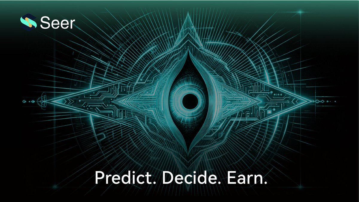 Seer_Official_'s tweet photo. The future is constantly being repriced.

Seer is building a new kind of onchain prediction market with an insurance-backed design, where prediction is only the beginning of the value cycle.

Predict. Decide. Earn.

#Seer #PredictionMarket #Web3 https://t.co/oVI40RAwX7