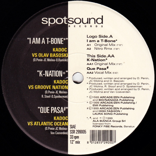 Kadoc_Official's tweet image. Kadoc 3 tracks, Featuring: Olav Basoski, Groove Nation &amp;amp; Atlantic Ocean / Vinyl 12", 1999 /  Label: Spotsound (Italy)

Listen to Kadoc here -&amp;gt; rb.gy/le41tv 

#Techno #techhouse #housemusic #rave #oldskool