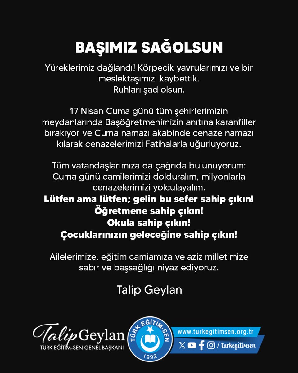 Türk Eğitim Sen (@turkegitimsen) on Twitter photo 