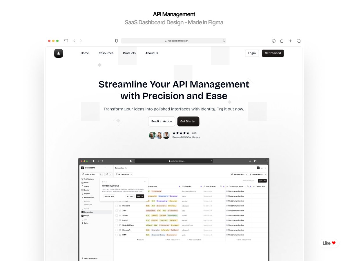 airzonagency's tweet image. The Unified SaaS Intelligence Suite

Design 🚀 dribbble.com/shots/27285862…

#SaaSDesign #UXUI #FigmaDesign #DashboardInspiration #FintechUI #CRM #ProductDesign #UserInterface #DataVisualization #MinimalistDesign #TechInterface #WebDesign2026 #EnterpriseSoftware #SystemDesign
