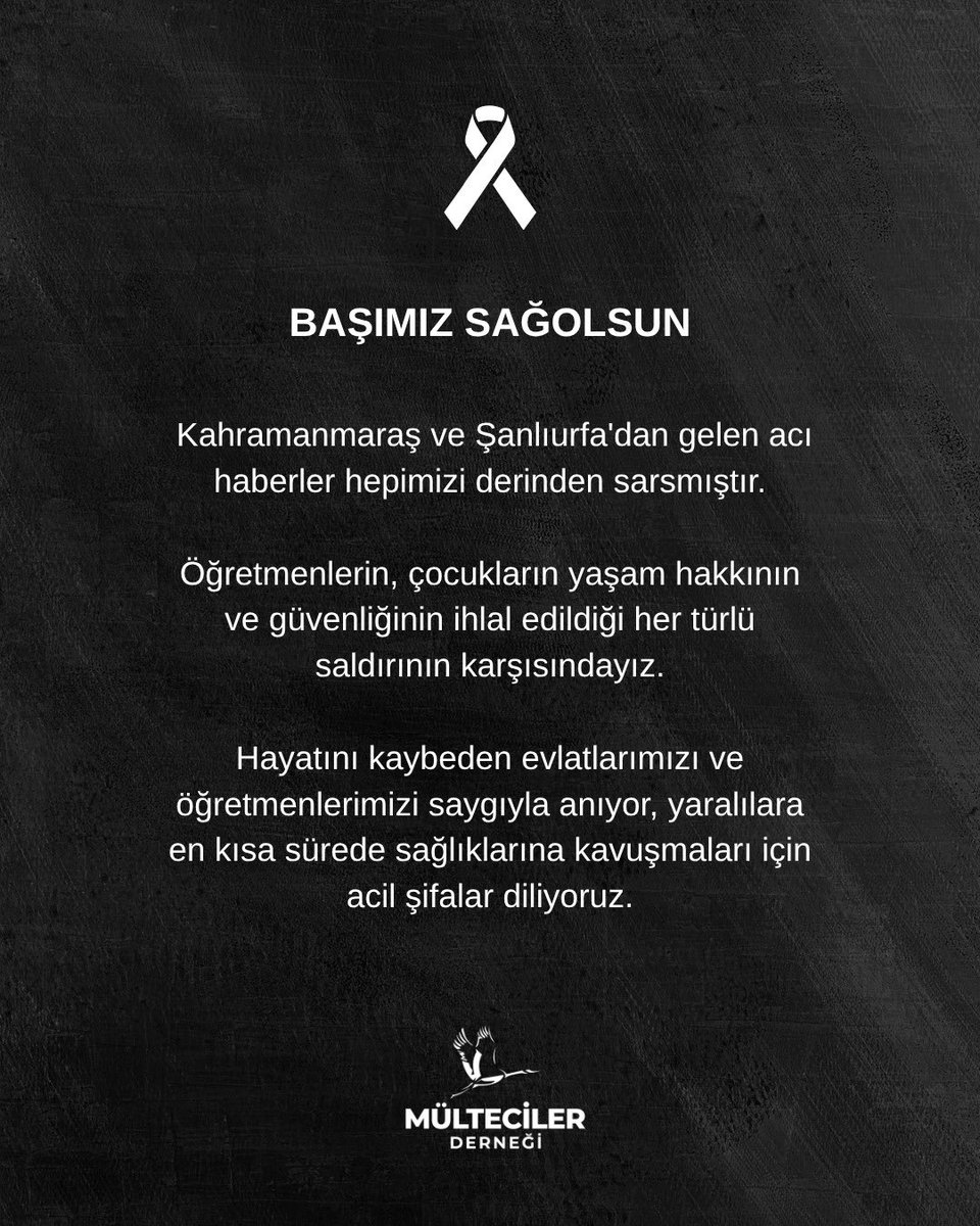 Mülteciler ve Sığınmacılar Derneği 🇹🇷 tweet media