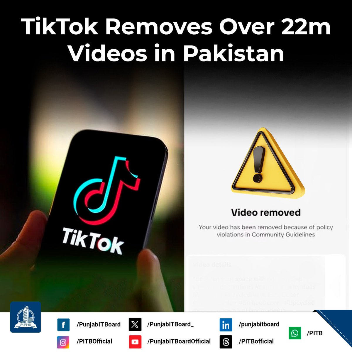 PunjabITBoard_'s tweet image. For more details, please follow: tinyurl.com/mrykxnr9

#TikTok #ContentModeration #DigitalPolicy #Pakistan #OnlineSafety