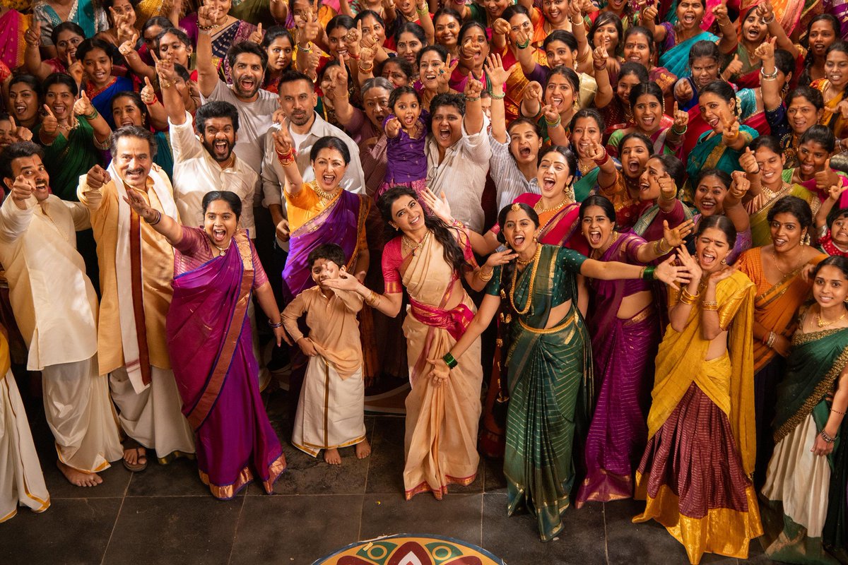 freedommediaPR's tweet photo. A WHOLESOME FAMILY VIBE 🫶

#MaaIntiBangaaram first single #Thassadiya out today at 1 PM ❤‍🔥

Music by: @Music_Santhosh
Lyrics: #Rehman
Singers: @Chinmayi, #PunyaSelva
Choreography: #PonyVerma

Grand Release Worldwide on 15th May, 2026.

#MiBonMay15th https://t.co/OGMJ0rBzfv