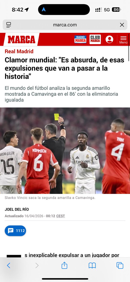 Clamor mundial. Los que se quejan son Valdano, Mateu Lahoz e Itu, todos madridistas de corazón. El
Resto de la prensa europea solo explica lo que pasó jajjajajajaajjaja