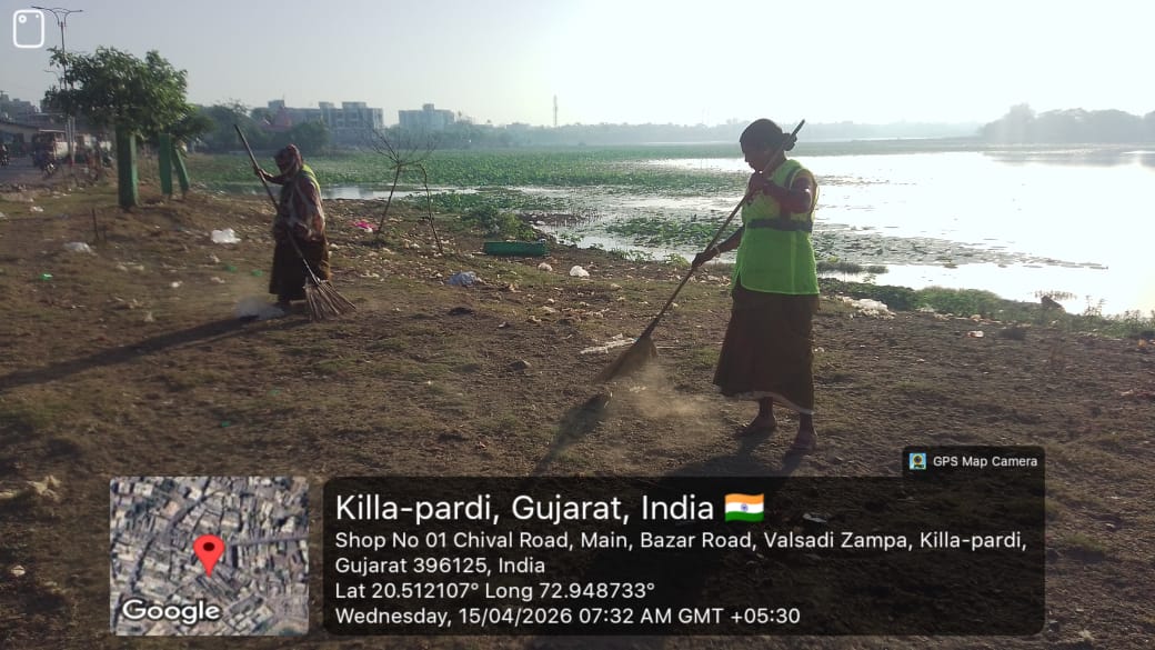 #Swachhotsav, #SwabhavSwachhata, #SanskaarSwachhata, #SwachhataHiSeva2025, #NirmalGujarat2
પારડી નગરપાલિકા દ્વારા “વિઝિબલ ક્લીન્લીનેસ કેમ્પેન” અંતર્ગત તા.૧૫-૦૪-૨૦૨૬ ના રોજ કિલ્લો,તળાવ,બસ સ્ટેન્ડ, જાહેર શૌચાલયો,રહેણાંક અને વાણિજ્ય વિસ્તાર,વાહનો વિગેરેની સાફ સફાઈ કરવામાં આવી.